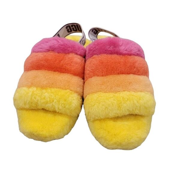 Ugg Fluff Yeah Pride Platform Slippers Size 7 NWOB - Picture 2 of 6